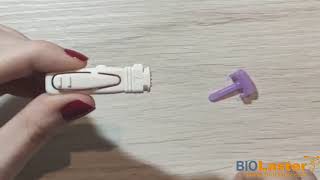 CVS Trueplus Safety Lancets  How to use single use lancing devices [upl. by Illac487]