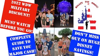 2022 Disney Military Discount  Complete Guide To Disney’s Salute Program [upl. by Selimah924]