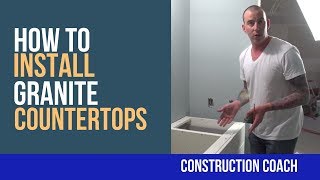 How to Install Granite Countertops  DIY [upl. by Gasperoni]