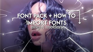 How To Add Fonts In Alight Motion  Alight Motion Video Editing  alightmotion shorts [upl. by Tiedeman]