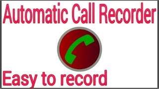 Automatic Call Recorder with a high quality software [upl. by Lasiaf]