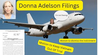 Donna Adelson Motions Motion To Dismiss Indictment amp Motion To Keep Vietnam Trip Out Of Her Trial [upl. by Kerad]