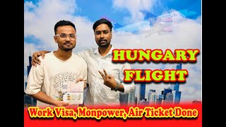 হাঙ্গেরি ওয়ার্ক পারমিট ভিসা ফ্লাইট 06112024 dhaka to budapest easyoverseasbd europe [upl. by Eizeerb]