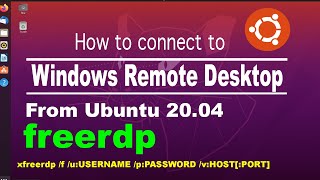 How to install freerdp on ubuntu 2004 [upl. by Eulalie332]