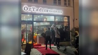 Massenschlägerei in Oldenburger Grill Imbiss Video [upl. by Aicnarf]