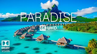 PARADISE 8K Video Ultra HD With Soft Piano Music  60 FPS  8K Nature Film [upl. by Hanford]