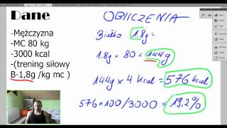 Jak obliczyć białko węglowodany tłuszcze w diecie Kalorie gramy procenty [upl. by Zandt]