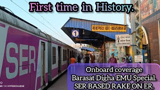 First time in HistorySER based 3 Phase EMU Barasat Digha EMU Special Vlog on ER Territory [upl. by Gotthelf]