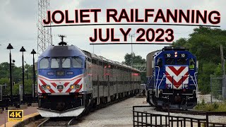 Joliet IL Railfanning July 2023 [upl. by Yasmin528]