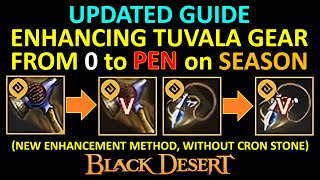 UPDATED Enhancing Tuvala Gear From 0 to PEN Season Full Guide for Beginner Black Desert Online BDO [upl. by Kevyn]