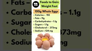 15 Healthy Foods to Gain Weight Fast  which are the best foods for weight gain Shorts [upl. by Enowtna]