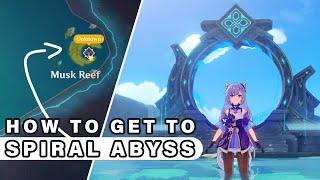 How to Get to the SPIRAL ABYSS and Unlock it ► Genshin Impact [upl. by Enilraep]