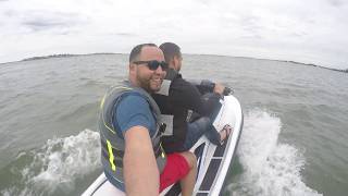 Testing my new 2017 Yamaha EX Sport Jet Ski  First Time in water  Lynn MA [upl. by Philipps272]