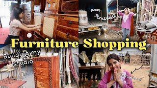 This is so Stressful😭 Furniture hunting for New Studio  Banjara Market Vlog  Anindita Chakravarty [upl. by Yrallih]