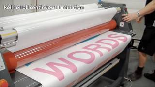 Sign Master Plus 1600 Laminator with Heat Assist Lamination System Video [upl. by Hornstein754]