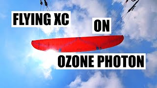 Ozone Photon  Flying XC in strong conditions  ENC 2liner paraglider [upl. by Chaves]