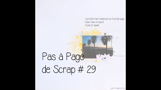 Pas à Page de Scrap  29 fond aquarelle [upl. by Groos]