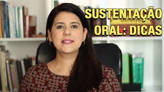 SUSTENTAÇÃO ORAL DICAS [upl. by Forkey]