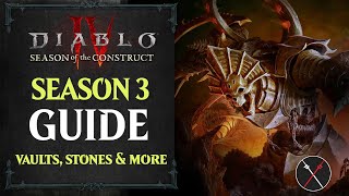 Diablo 4 Season 3 Guide  Companion Vaults Stones Tremors and More [upl. by Asseralc]