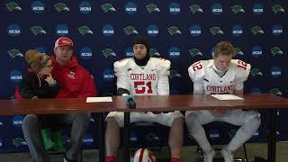 Cortland Football Press Conference  NCAA First Round at Endicott 111823 [upl. by Barbabra]