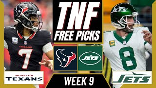 Thursday Night Football Picks NFL Week 9 TEXANS vs JETS  TNF Parlay Picks [upl. by Chladek960]