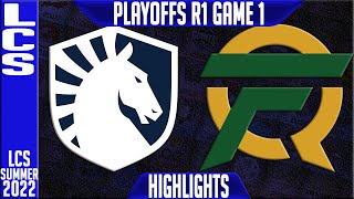 TL vs FLY Highlights Game 1  LCS Playoffs Summer 2022 Round 1 Upper  Team Liquid vs FlyQuest G1 [upl. by Papst77]