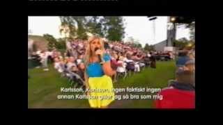 Pernilla Wahlgren  Astrid LindgrenMedley Allsang På Grensen 2012 [upl. by Aleacin]