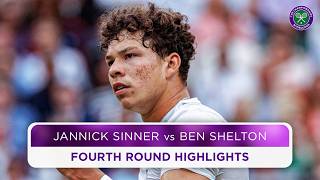 Stunning ending to electric encounter  Jannik Sinner vs Ben Shelton  Highlights  Wimbledon 2024 [upl. by Lesh]