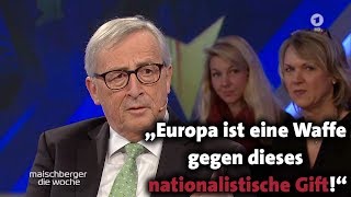 JeanClaude Juncker bei maischberger die woche 29012020 [upl. by Ardnovahs]