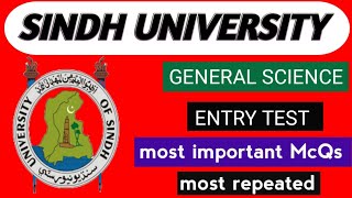 Sindh university entry test General science Most repeated McQs [upl. by Cullie]