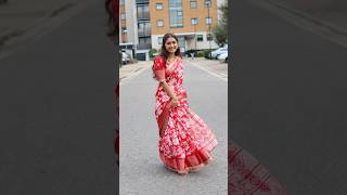 Red saree ❣️ eryamini foryou shorts [upl. by Kenay292]