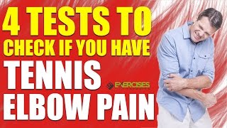 4 Tests to Check if You Have Tennis Elbow Pain [upl. by Leahcimrej]