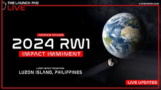 LIVE Asteroid 2024 RW1 Impact Tracker [upl. by Idelia]