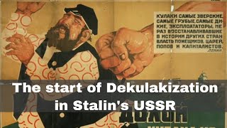 27th December 1929 Stalin calls for the liquidation of the kulaks as a class [upl. by Leugar]