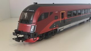 PIKO Modelleisenbahn ÖBB Railjet Steuerwagen im Test [upl. by Aissatsana560]