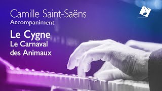 THE SWAN  Camille SaintSaëns FULL piano accompaniment [upl. by Oznecniv]