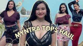 LATEST Myntra Summer Tops Haul🧚 Part2 👗🥰  Pooja Jung Thapa [upl. by Pomfret]