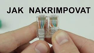 Jak nakrimpovat UTP nebo STP kabel [upl. by Redmund841]