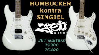 Humbucker czy Single Coil  Porównanie gitar i przetworników  JET Guitars JS300 amp JS400  FOG [upl. by Vi61]