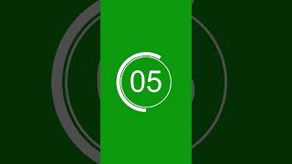 10 second timer countdown video green and lime green portrait video 🕒️ [upl. by Letnuahs]