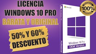 COMPRAR la Licencia de Windows 10 Pro BARATA y ORIGINAL  OEM [upl. by Winnie]