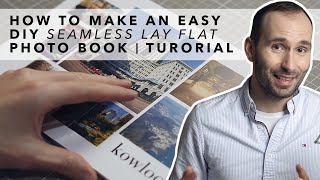 How to Make an Easy Seamless Lay Flat DIY Photo Book  Tutorial [upl. by Anasor]