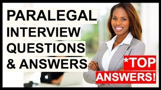 PARALEGAL Interview Questions And Answers How To Become A Paralegal or Legal Assistant [upl. by Becca617]