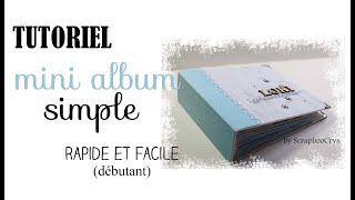 TUTO MINI ALBUM  reliure en U super facile débutant ♥ [upl. by Sladen]