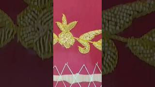 How to make embroidery  new  designs  beads embroidery fashion shorts [upl. by Ihdin]