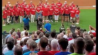 Masterworks Choir of Ocean City NJ  Star Spangled Banner at Citizens Bank Park Philadelphia [upl. by Lerrad]