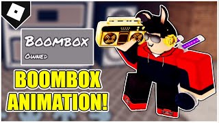 How to get BOOMBOX ANIMATION  SHOWCASE in FUNKY FRIDAY ROBLOX [upl. by Aidroc]