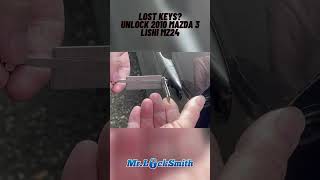 Lishi Car Lock Pick MZ24 Mazda 3 2010 [upl. by Estrella593]