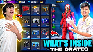 Free Fire Opening Mystery Crates Gifted By Garena 😍 Noob To Pro In 0 Diamonds 💎 Garena Free Fire [upl. by Netsyrk825]