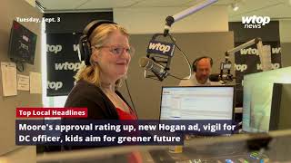 Moores approval rating up new Hogan ad DC officer vigil  Top Local Headlines for Sept 3 [upl. by Aniweta]